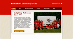 Desktop Screenshot of kimberlycommunityband.org